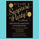 Surprise Birthday Party Invitation Template