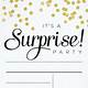 Surprise Party Invitation Template Free