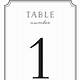 Table Numbers Template Free