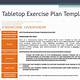 Tabletop Exercise Template Ppt