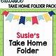 Take Home Folder Cover Free Printable