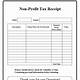 Tax Receipt Template Nonprofit