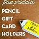 Teacher Gift Card Holder Free Printable