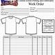 Tee Shirt Order Form Template Excel