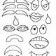 Template Face Parts Printable