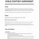 Template For Child Custody Agreement
