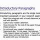Template For Introduction Paragraph