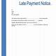Template For Late Payment Letter