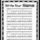 Template For Writing Name