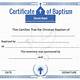 Templates For Baptism Certificates