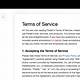 Terms Of Service Template Shopify