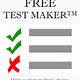 Test Maker Free Printable
