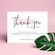 Thank You Card Template Business