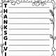 Thanksgiving Acrostic Poem Template