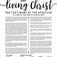 The Living Christ Free Printable