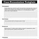 Therapy Case Presentation Template