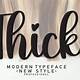 Thick Script Font Free