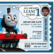 Thomas The Train Birthday Invitations Template Free