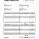 Time And Material Invoice Template Excel