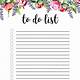 To Do Template Printable