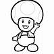 Toad Mario Coloring Pages Printable