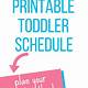 Toddler Visual Schedule Printable Free