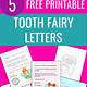 Tooth Fairy Letter Template Word Free