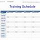 Training Schedule Template Excel Free Download
