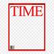 Transparent Time Magazine Template