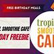 Tropical Smoothie Free Birthday