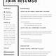 Two Column Resume Template Free
