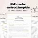 Ugc Creator Contract Template