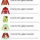Ugly Sweater Voting Template Free