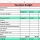 Vacation Expenses Template