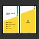 Vertical Business Card Template Word