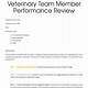 Veterinary Performance Review Template