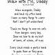 Walk With Me Daddy Poem Printable