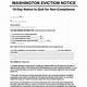 Washington State Eviction Notice Template