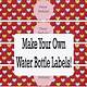 Water Bottle Labels Template Free Printable