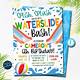 Water Slide Party Invitations Free