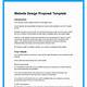 Website Proposal Template Word Free Download