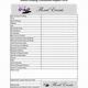 Wedding Flower Consultation Form Template