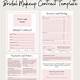 Wedding Hair And Makeup Contract Template Free