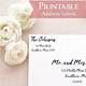 Wedding Invitation Address Labels Template