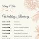 Wedding Program Printable Template