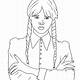 Wednesday Addams Coloring Pages Free