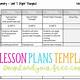 Weekly Lesson Plan Template Google Docs