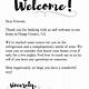 Welcome Letter Template