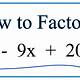What Is The Factored Form Of The Polynomial X2+9x+20