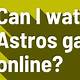 Where Can I Watch The Astros Game For Free